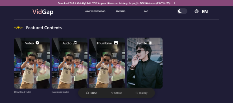 Cara Download Video TikTok Kualitas HD Menggunakan VidGap